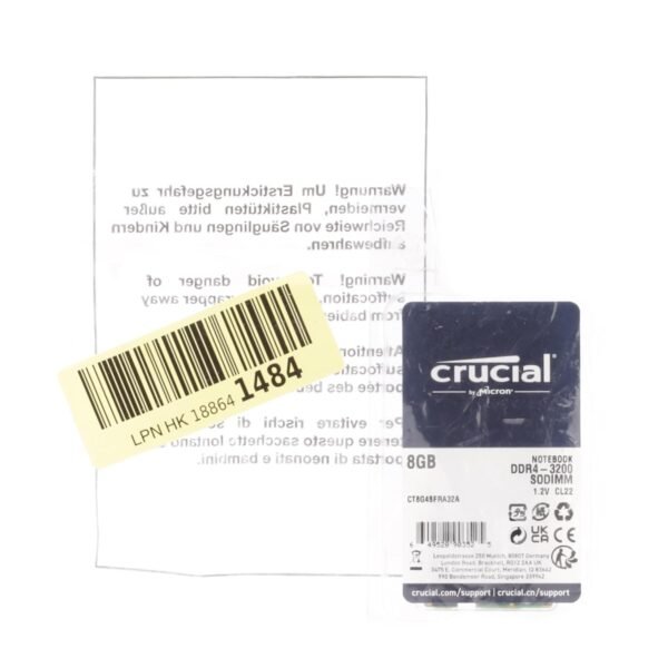 Crucial 8GB DDR4 RAM 3200MHz