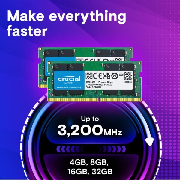 Crucial 8GB DDR4 RAM 3200MHz